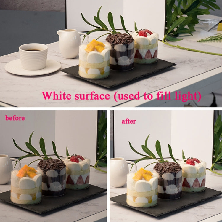 3-in-1 Reflective Board White + Black + Silver A3 Cardboard Folding Light Diffuser Board