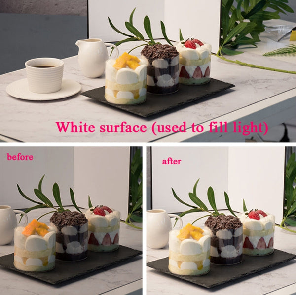 3-in-1 Reflective Board White + Black + Silver A3 Cardboard Folding Light Diffuser Board