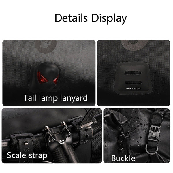 Rhinowalk X21998 Full 12L Waterproof Large Capacity Front Hanging Bag Off-Road Long-Distance Cycling Bag, Rhinowalk X21998