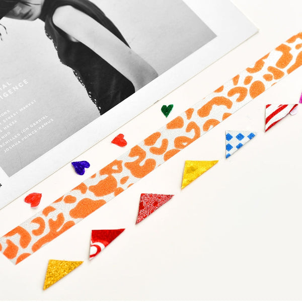 50 Rolls / Box Glitter Tape Hand Ledger Decoration Sticker