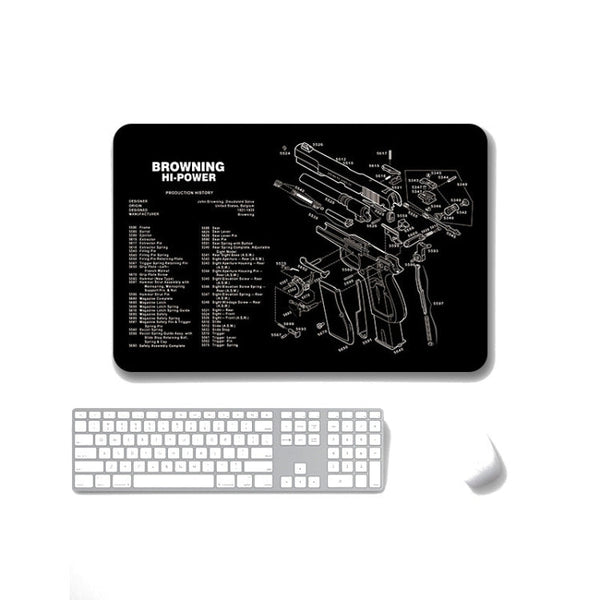 2 PCS Heat Transfer Non-Slip Single-Sided Office Gaming Mouse Pad, 2mm, 3mm