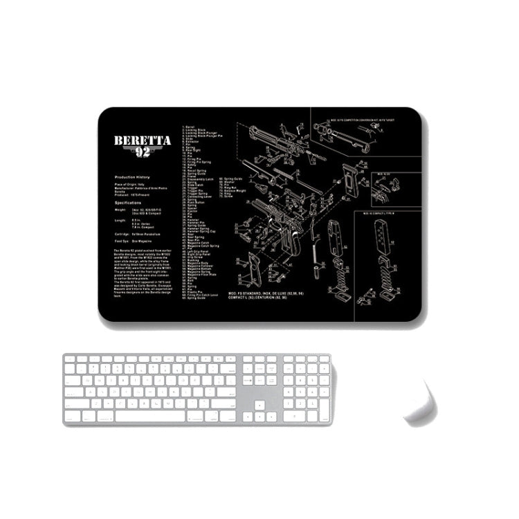 2 PCS Heat Transfer Non-Slip Single-Sided Office Gaming Mouse Pad, 4mm, 5mm