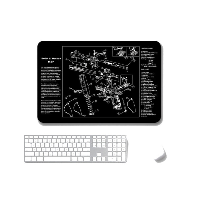 2 PCS Heat Transfer Non-Slip Single-Sided Office Gaming Mouse Pad, 4mm, 5mm