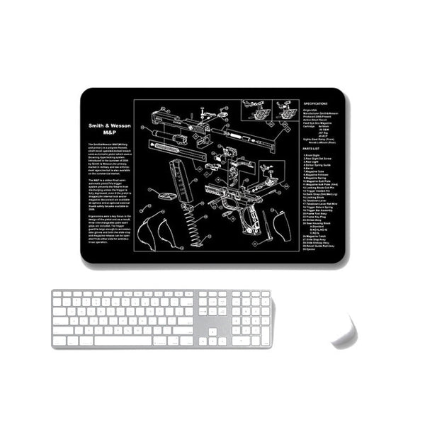 2 PCS Heat Transfer Non-Slip Single-Sided Office Gaming Mouse Pad, 4mm, 5mm