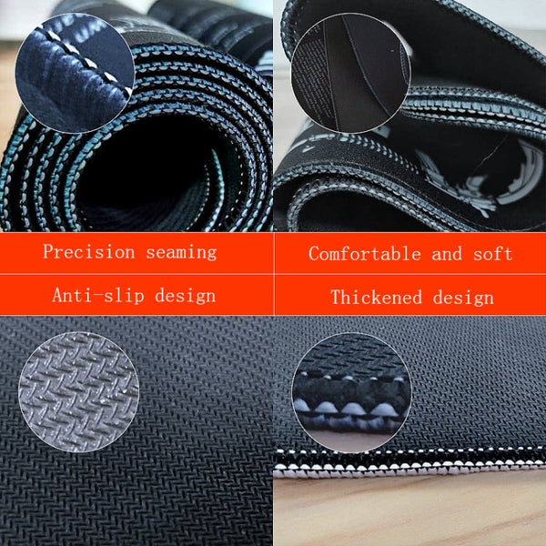 2 PCS Heat Transfer Non-Slip Single-Sided Office Gaming Mouse Pad, 4mm, 5mm