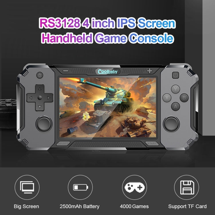 Coolbaby RS-63 4-inch Open Source OS RS3128 Handheld Game Console, Support TF Card & HDMI Output
