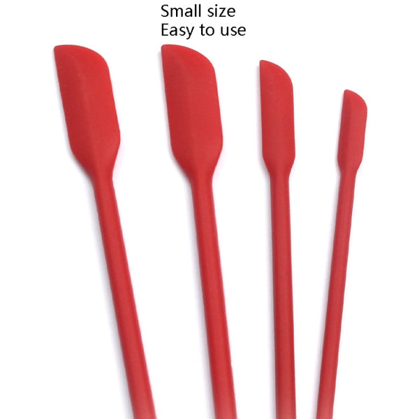4 in 1 Silicone Mini-Pointed Scraper Lengthening Cosmetic Bottle Scraper Jam Spatula Set