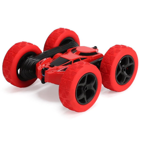2.4G Remote Control Drift Roll Double-sided Stunt Car With Lights, Red, Blue