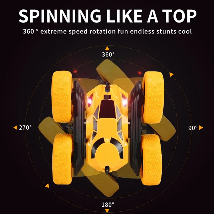 2.4G Remote Control Drift Roll Double-sided Stunt Car With Lights, Red, Blue