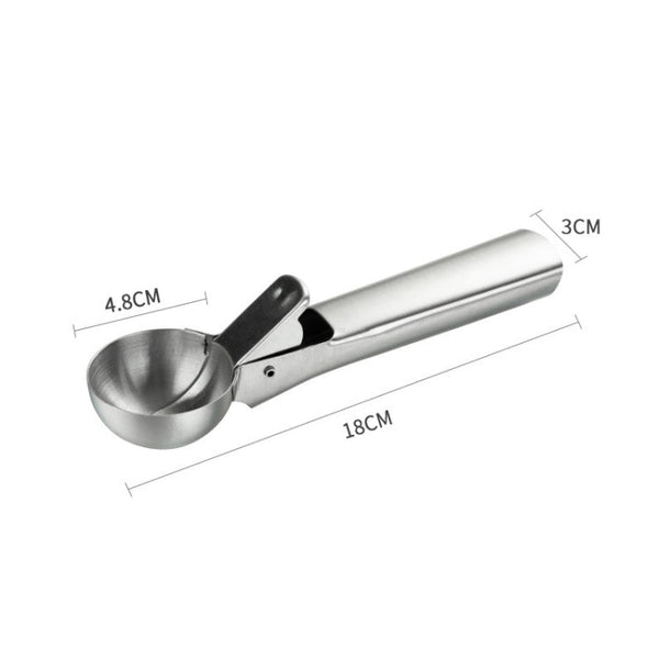 Stainless Steel Ice Cream Spoon Dessert Spoon Ice Cream Scooper, 4 PCS Stainless Steel