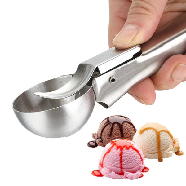 Stainless Steel Ice Cream Spoon Dessert Spoon Ice Cream Scooper, 4 PCS Stainless Steel