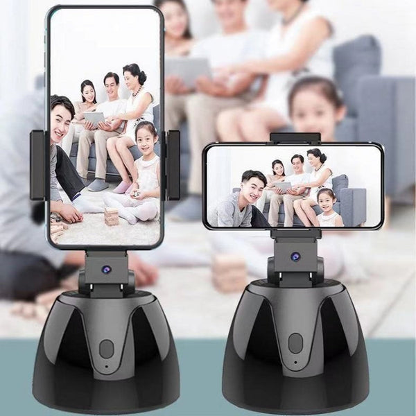 360-Degree Smart Follow-Up Selfie Live Video Recording Tripod Heads, Battery Tripod Heads, Charging Tripod Heads