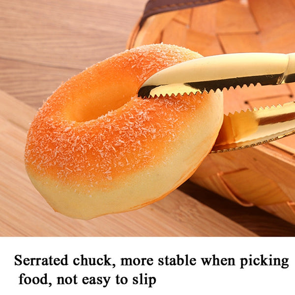 304 Stainless Steel Food Clip,Style:, Ice Clip (Gold), Ice Clip (Black)