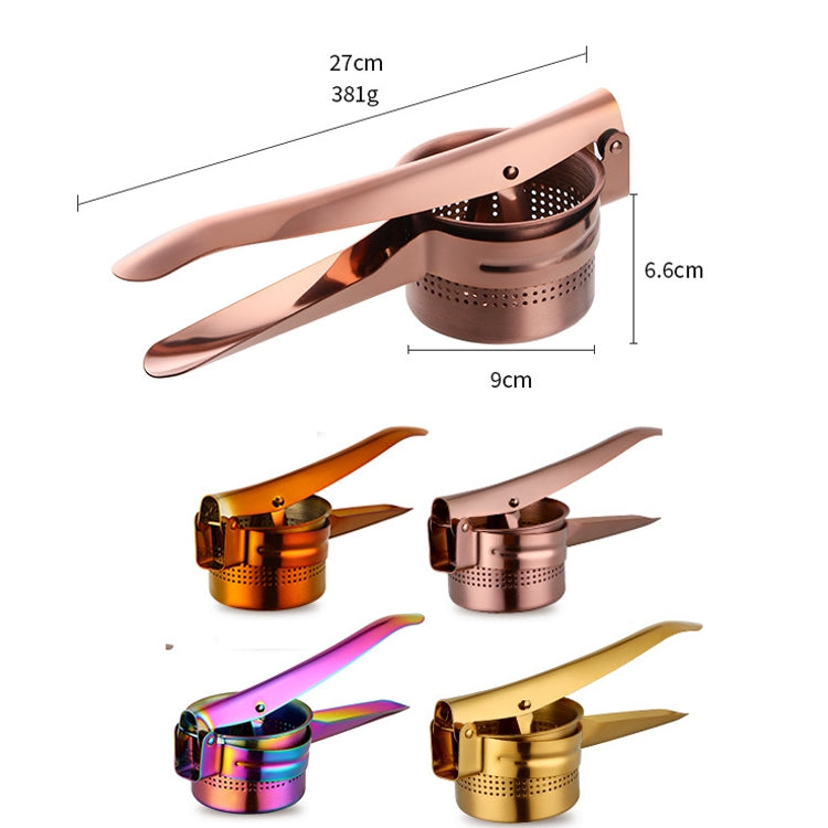 Stainless Steel Manual Juicer Detachable Juicer Commercial Large Capacity Fruit Juicer, Golden, Rose Gold, Magic Colorful, Magic Red