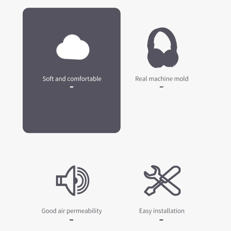 2 PCS Headset Sponge Cover Earmuffs For Logitech H390, For Logitech H390