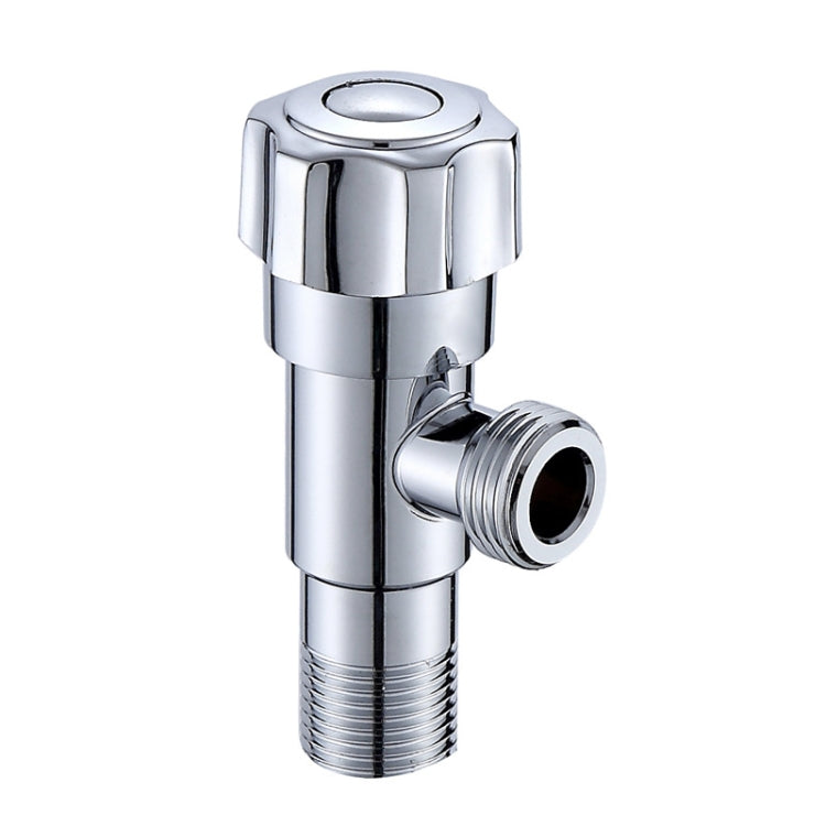 Stainless Steel Double Outlet Angle Valve Single Handle Double Control 1 In 2 Out Electroplating Wire Drawing Angle Valve, Plated, Drawing, Three Round Plated Cold Water, Three Round Plated Hot Water, Plum Wheel Plated Cold Water                       ...