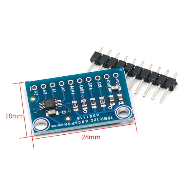 16-Bit Precision Analog-To-Digital Converter AdC 4-Channel Development Board Module, CJMCU-ADS1115