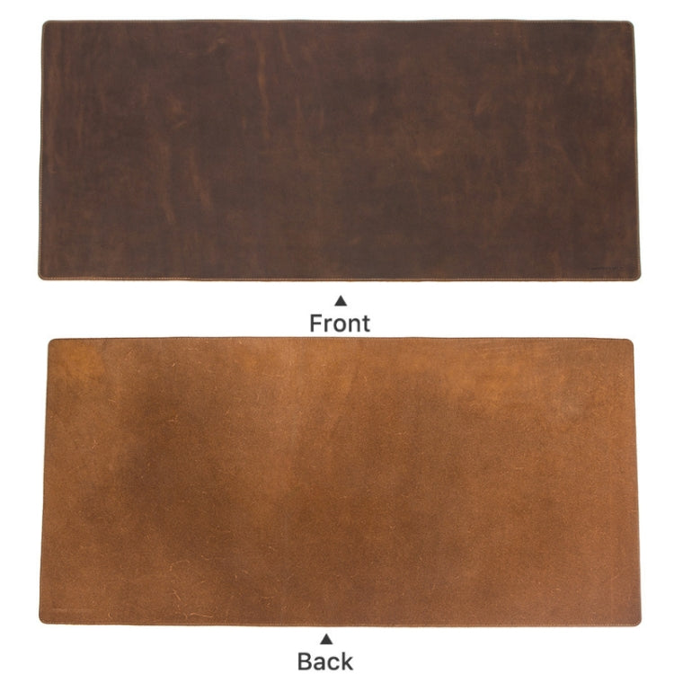 CF9011  Desk Pad Retro Crazy Horse Leather Notebook Computer Mouse Pad Oversized Anti-Slip Desktop Computer Desk Leather Pad