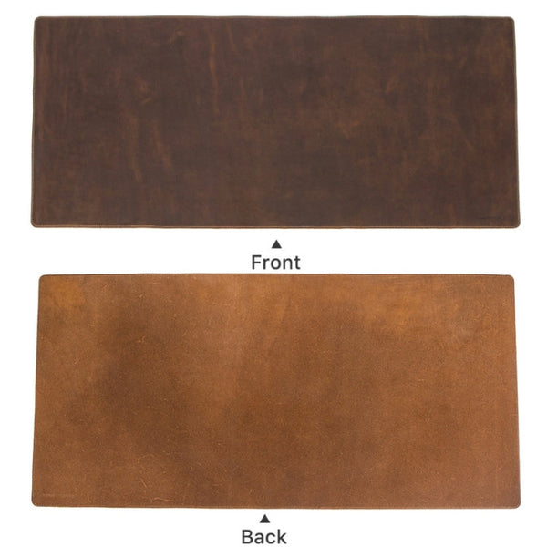 CF9011  Desk Pad Retro Crazy Horse Leather Notebook Computer Mouse Pad Oversized Anti-Slip Desktop Computer Desk Leather Pad