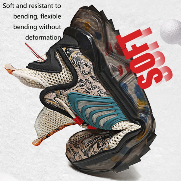 1927A Summer Hollow Flying Knit Breathable Sports Shoes Men Casual Shoes