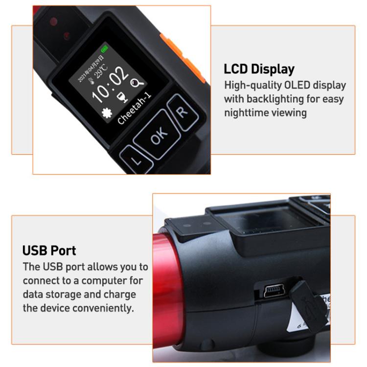 Cheetah No. 1 Alcohol Tester Blowing Baton Alcohol Tester With Flashlight Function，CN Plug