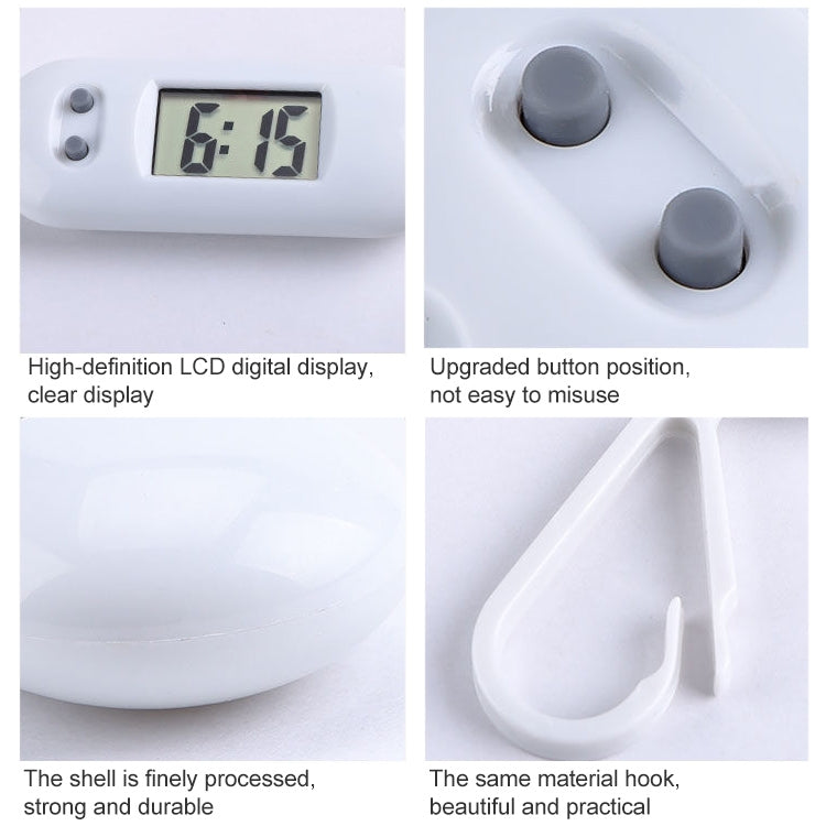 2 PCS Y01 Student Exam Electronic Watch Backpack Hanging Watch with Keychain, Random Color Delivery, Style: Round Sleek, Round Sleek, Triangle