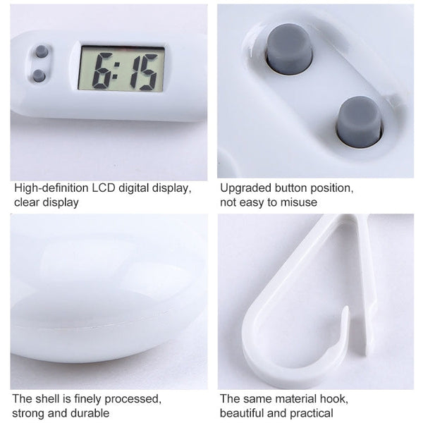 2 PCS Y01 Student Exam Electronic Watch Backpack Hanging Watch with Keychain, Random Color Delivery, Style: Round Sleek, Round Sleek, Triangle