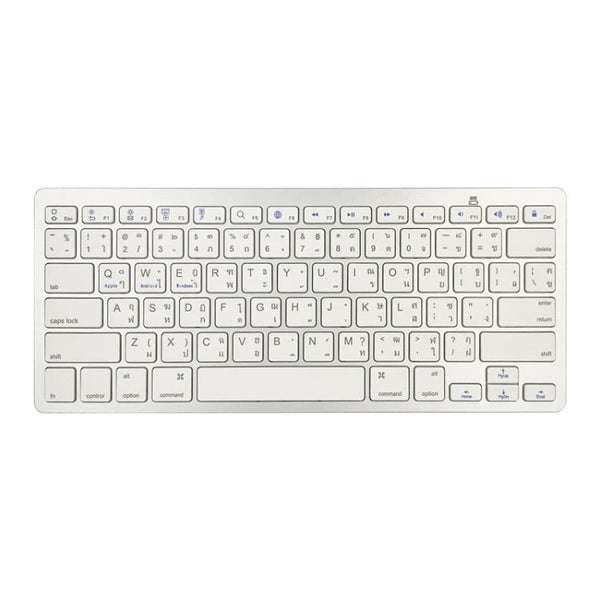 X5 Bluetooth 3.0 Wireless 78 Keys Foreign Language Small Language Keyboard, Italian, Traditional Brace, English, Thai