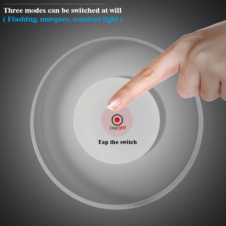 LED Flashing Coaster Bar KTV Cocktail Base Light Luminous Coaster, Round White Light, Round Color Light, Upgrade Anti-slip Round White Light, Upgrade Anti-slip Round Color Light