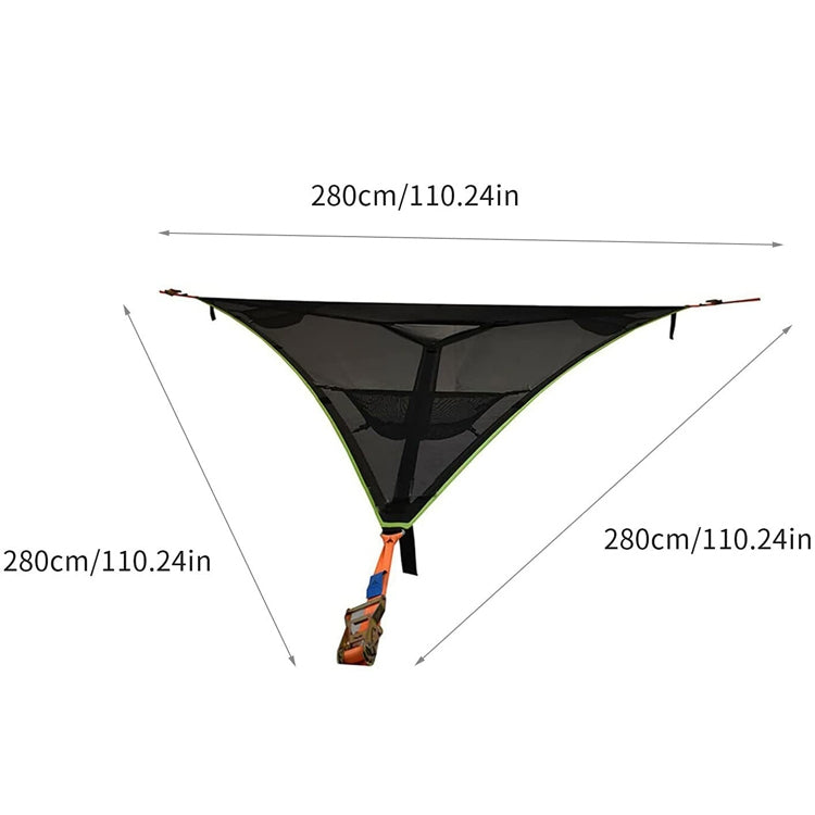 2.8m Family Outdoor Portable Aerial Tent Multi-person Camping Triangle Hammock