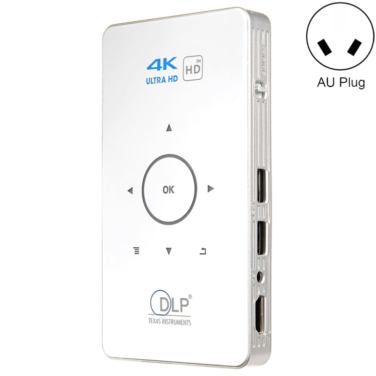 C6 2GB+32GB Android Smart DLP HD Projector Mini Wireless Projector, US Plug (Black), EU Plug (Black), UK Plug (Black), AU Plug (Black), US Plug (White), UK Plug (White), AU Plug (White)