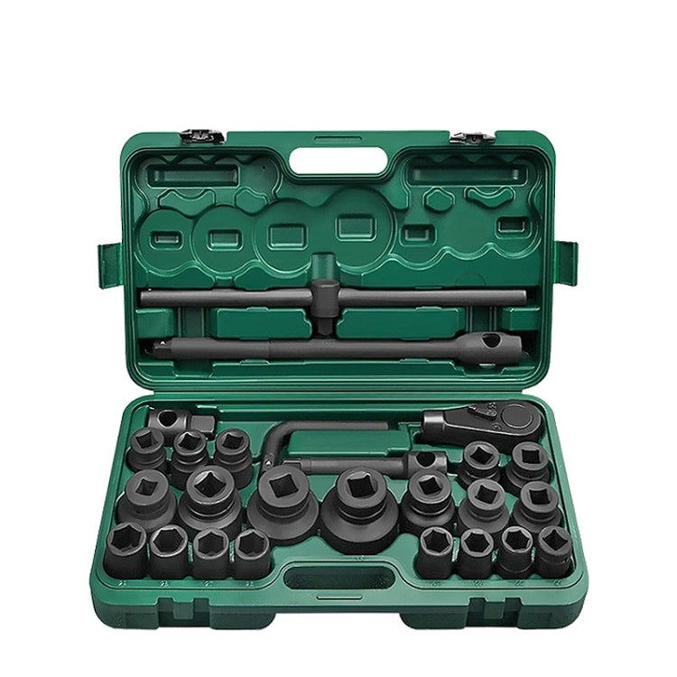 26 PCS / Set Hexagonal Heavy-Duty Socket Auto Repair Socket Wrench, 26 In 1 Wrench