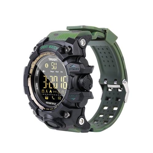 Waterproof Sports Smart Watch EX16S Camouflage Outdoor Bluetooth Remote Pedemeter Long Standby