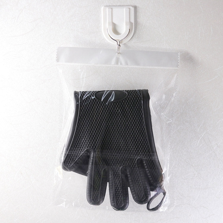 Extended Silicone Non-slip Gloves Resistant To High Temperatures Insulated Microwave Ovens Anti-scalding Gloves, Extended Silicone Gloves