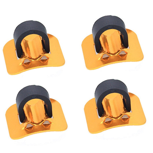 4 PCS Mountain Road Bicycle Hose Line Guide Adhesive Wire Seat Frame Cable Fixing C Buckle, Style:, Plastic Buckle, Aluminum Alloy Buckle