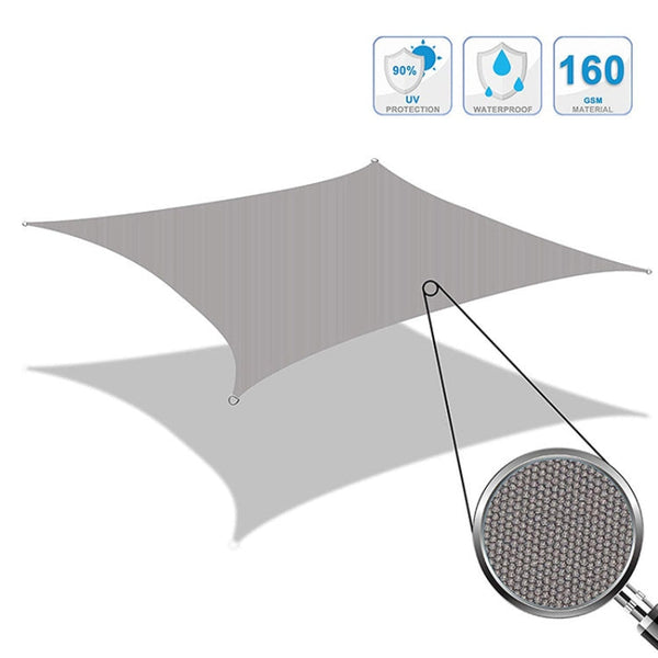 Outdoor Garden Sunshade Sail Waterproof Anti-UV Canopy, Size: 3m x 6m