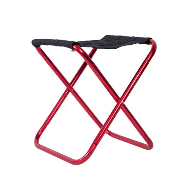 Outdoor Portable Camping Folding Chair 7075 Aluminum Alloy Fishing Barbecue Stool, Size: 24.5x22.5x27cm