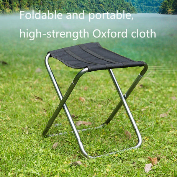 Outdoor Portable Camping Folding Chair 7075 Aluminum Alloy Fishing Barbecue Stool, Size: 24.5x22.5x27cm