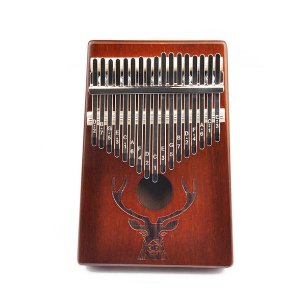 17-Tone Beginner Finger Piano Deer Head Kalimba Thumb Piano