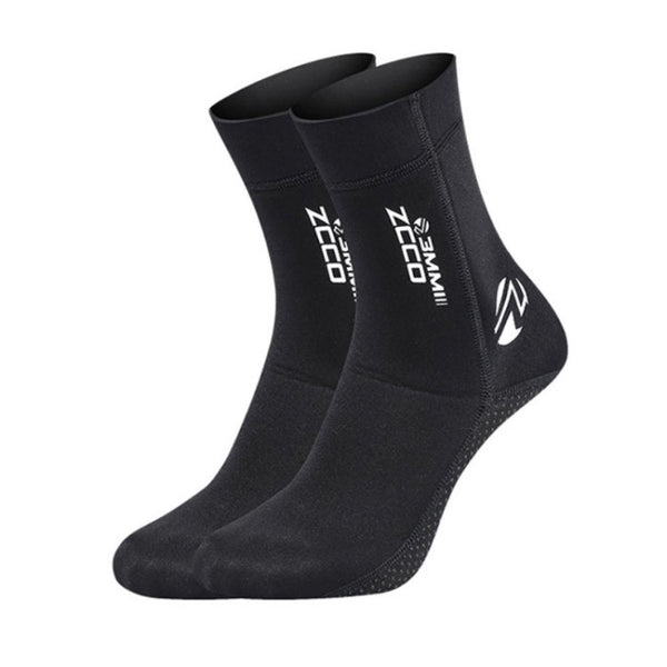 ZCCO 3mm Warm Non-Slip Diving Socks Anti-Wear Ankle Fins, 33-34, 35-36, 37-38, 39-40, 41-42, 43-44, 45-46