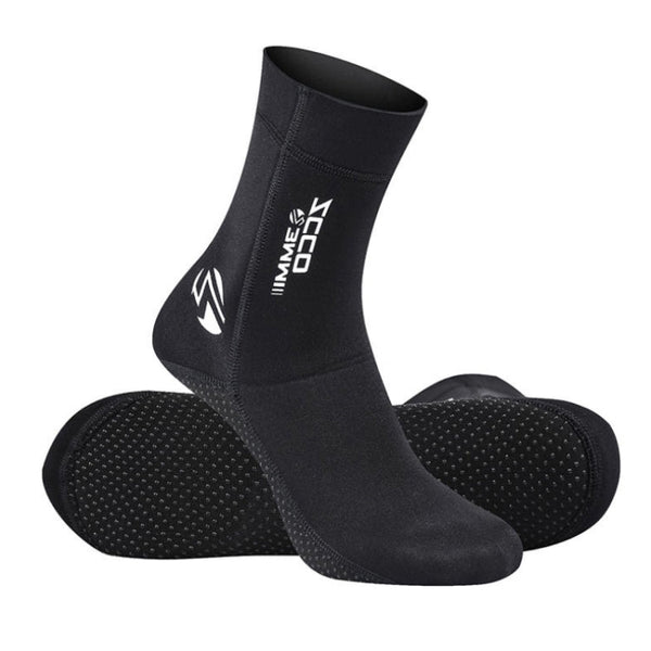 ZCCO 3mm Warm Non-Slip Diving Socks Anti-Wear Ankle Fins, 33-34, 35-36, 37-38, 39-40, 41-42, 43-44, 45-46