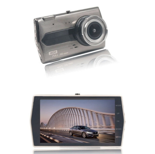 4-Inch HD 1080P Dual-Lens Night Vision Front And Rear Video Driving Recorder