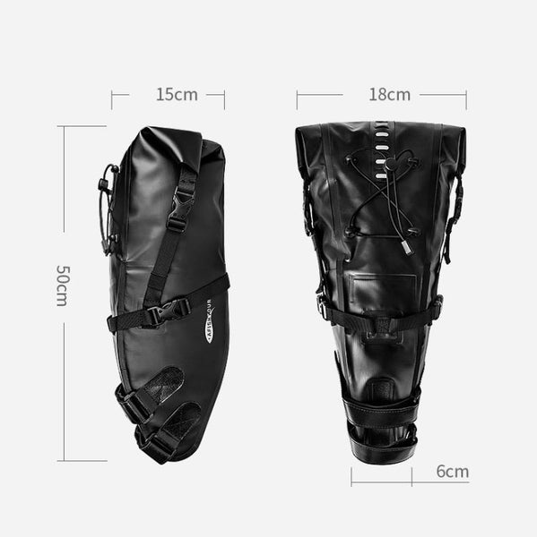 AFISHTOUR FB2040 13L Bicycle Big Tail Bag Big Large Capacity Long-Distance Cycling Saddle Bag