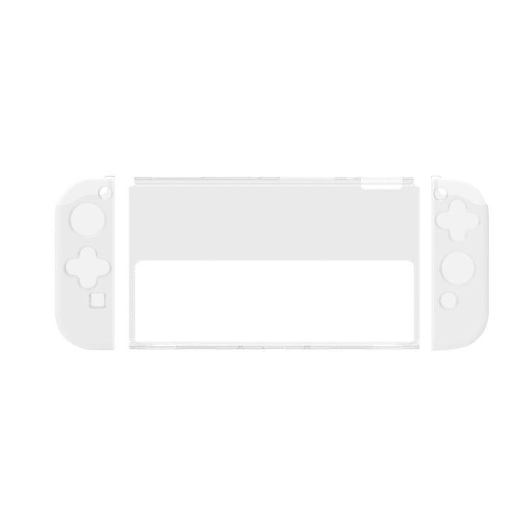 DOBE Game Handle Transparent Crystal Case TPU Protective Cover For Switch OLED Console, TNS-1133C