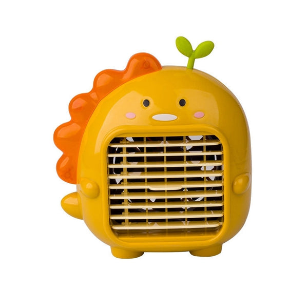 A9 Desktop Dinosaur Fan USB Mini Large Wind Fan, Green, Yellow, Pink