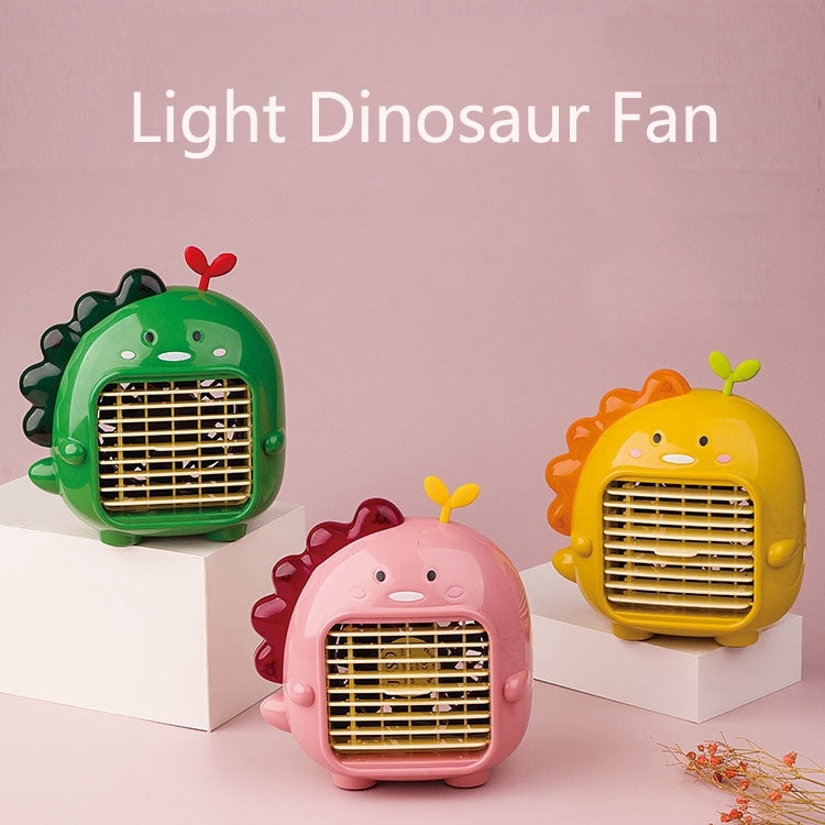 A9 Desktop Dinosaur Fan USB Mini Large Wind Fan, Green, Yellow, Pink