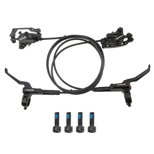Meroca M800 Bicycle Brake Mountain Bike Universal Bilateral Brake Oil Pressure Disc Brake, Style:, 1 Pair Oil Brakes, 1 Pair Oil Brakes + 1 Pair Disc Brakes, Right Front 800mm, Left Back 1400mm, Right Front 800mm + Disc Brake                           ...