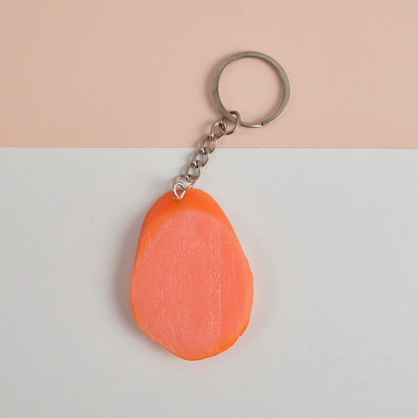 PVC Simulation Vegetable Model Pendant Creative Play House Small Toys, 3 PCS Keychain Hot Dog, 3 PCS Keychain Corn, 3 PCS Keychain Broccoli, 10 PCS Keychain Fungus, 5 PCS Keychain Lotus Root, 5 PCS Keychain Kelp, 5 PCS Keychain Ham Sausage