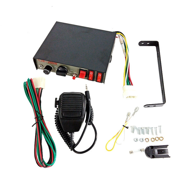 200W 12/24V Car Alert Host With Shoutlers 9 Sound Car Alarm Speaker