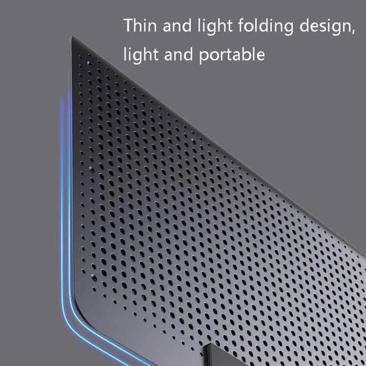 ICE COOREL Laptop Aluminum Alloy Radiator Fan Silent Notebook Cooling Bracket, Space Silver, Six-Fan Space Silver, Six-Fan Tungsten Gold Black